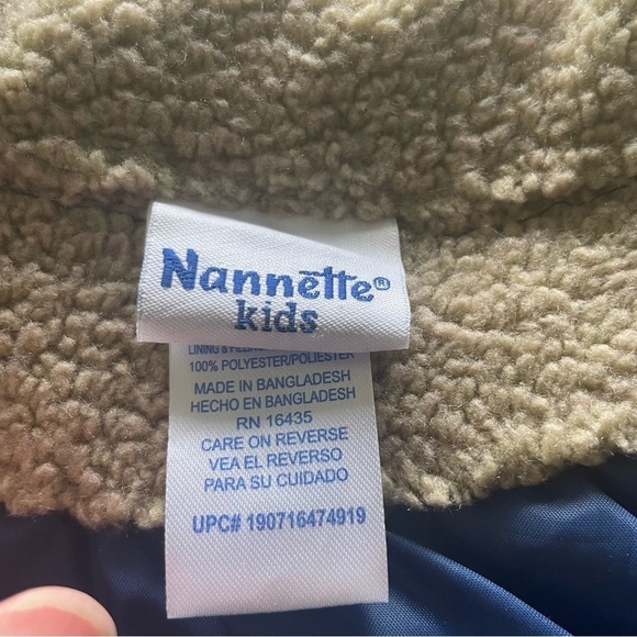 Nannette Plaid Flannel Jacket - Blue & Tan - Size 2T - Picture 6 of 10